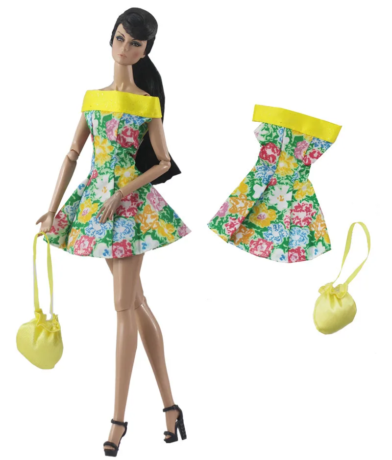Roupas Barbie Doll Set para meninas, roupas BJD, terno de saia de 12  polegadas, brinquedos de