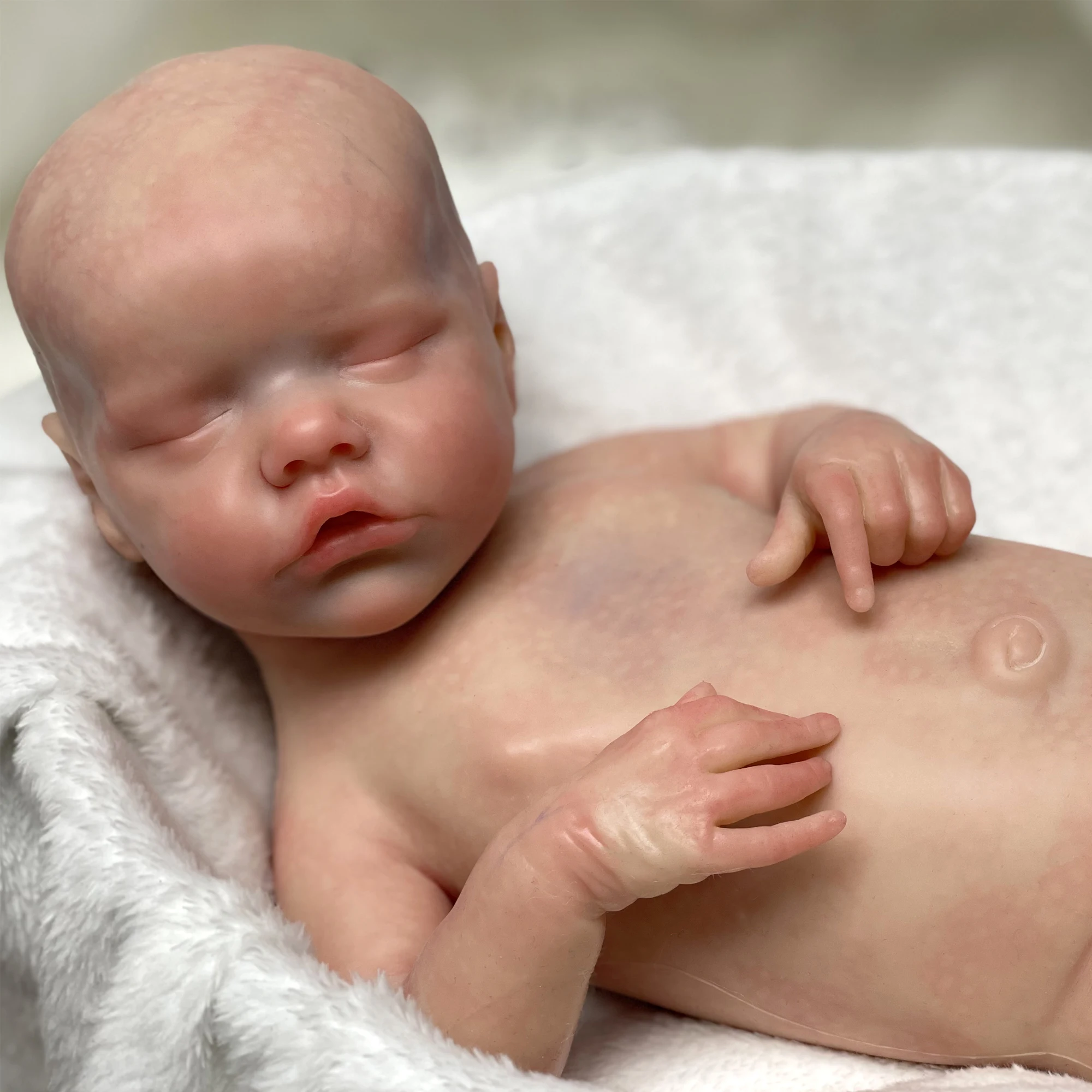 Boneca Bebê Reborn Silicone Realista,18 Polegada Bonecas Reborn