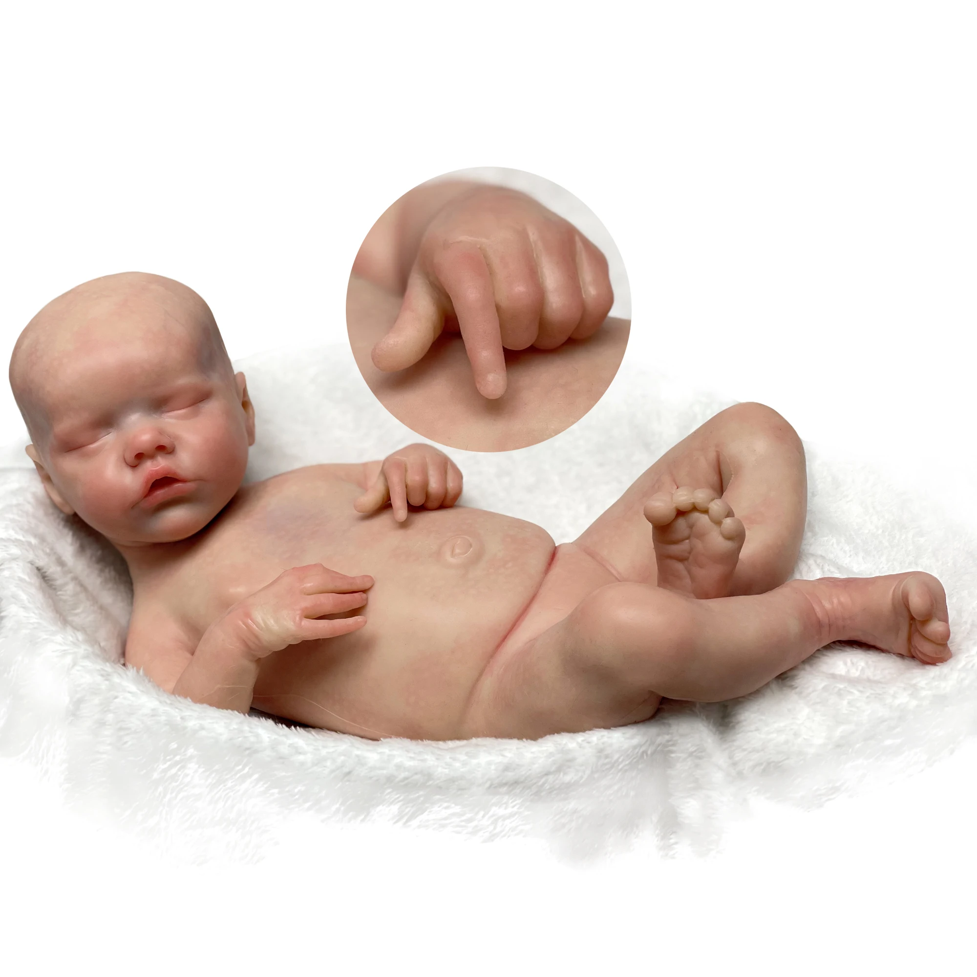 Bebê Reborn Gêmeos Original Realista Corpo Algodão Macio e os Membros de  Silicone Mais Barato