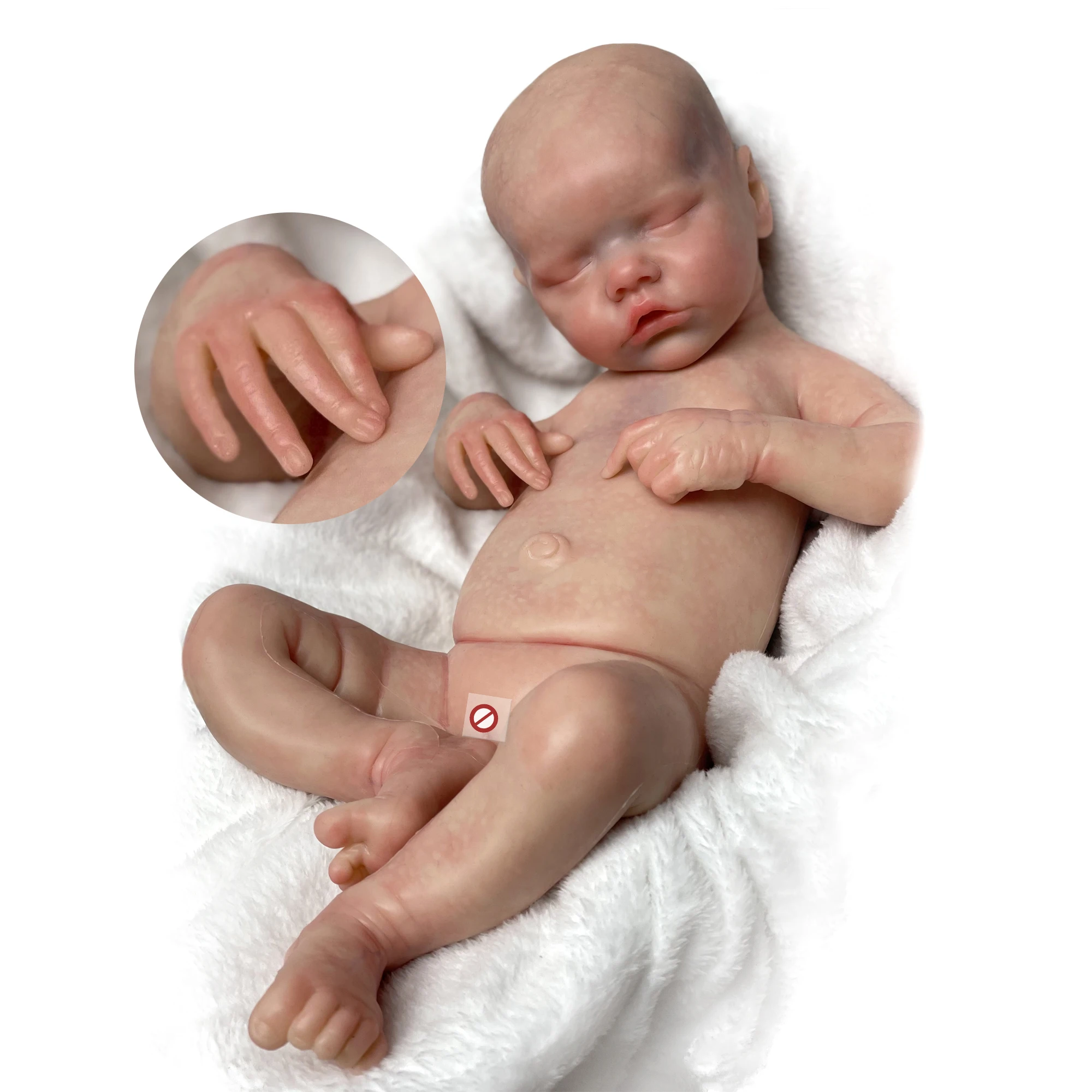 Boneca Bebê Reborn Silicone Realista,18 Polegada Bonecas Reborn